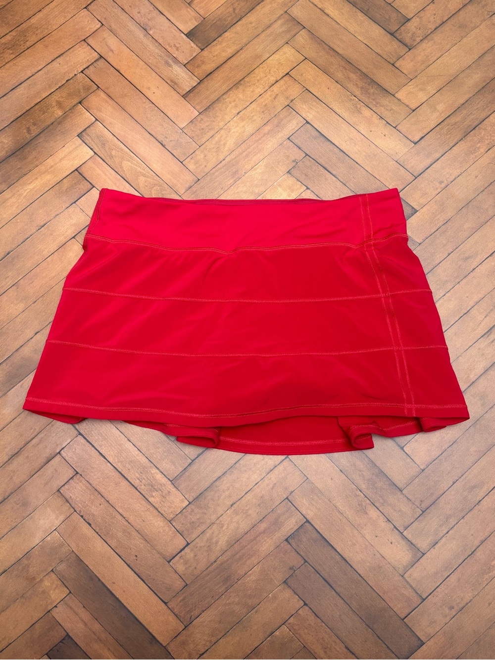 Lululemon Pace Rival Skirt Skort In Dark Red Size 10 - Picture 2 of 7